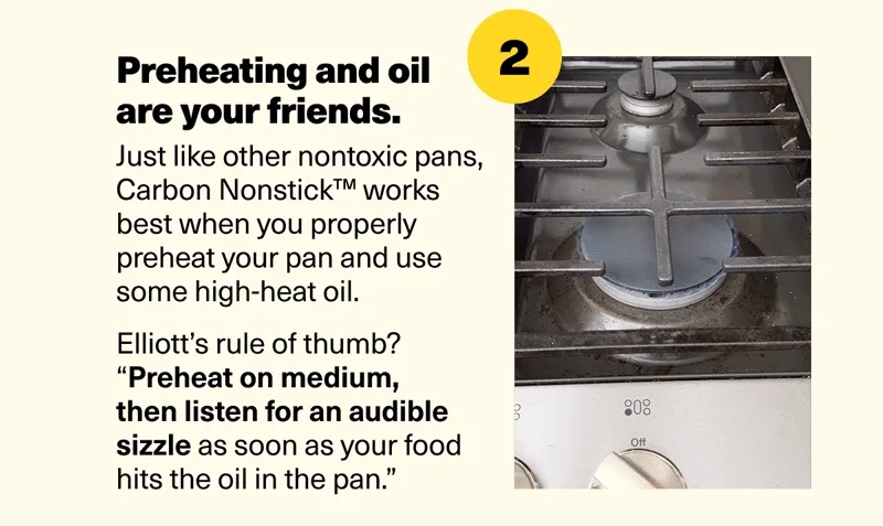 Preheating and oil are your friend.