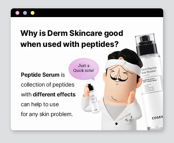 why is derm skincare good when used with peptides?