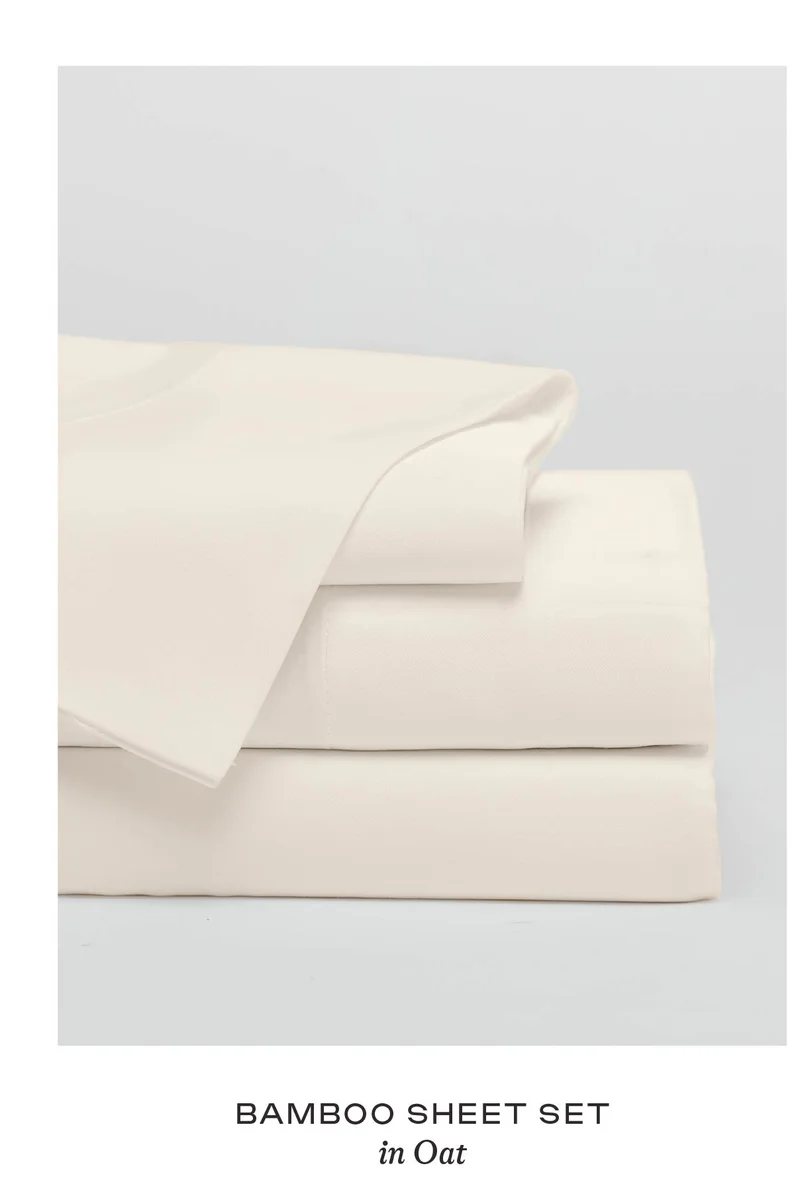 Bamboo Sheet Set in Oat - Shop Now