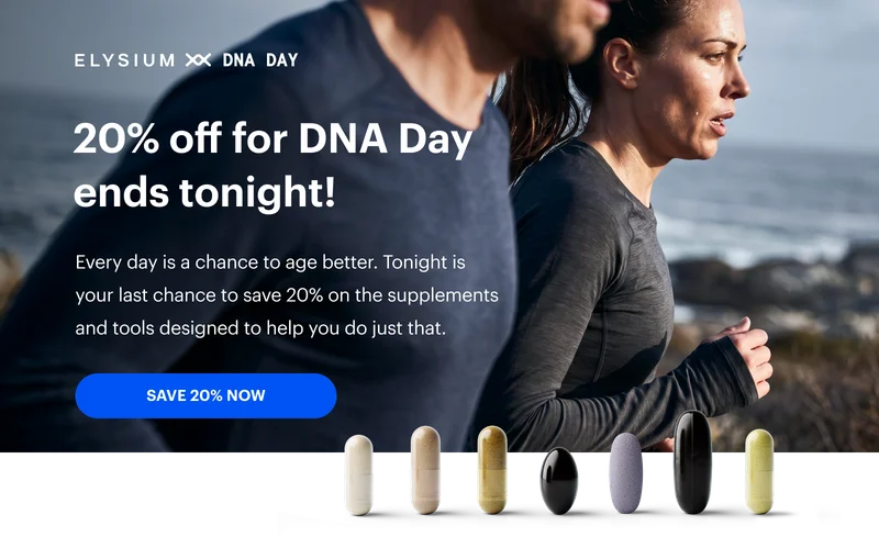 ELYSIUM DNA DAY | 20% off for DNA Day ends tonight!