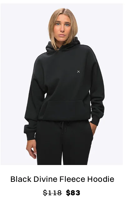 Black Divine Fleece Hoodie