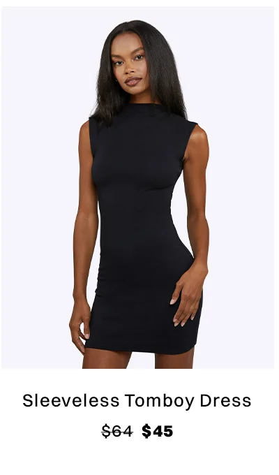 Black Sleeveless Tomboy Dress