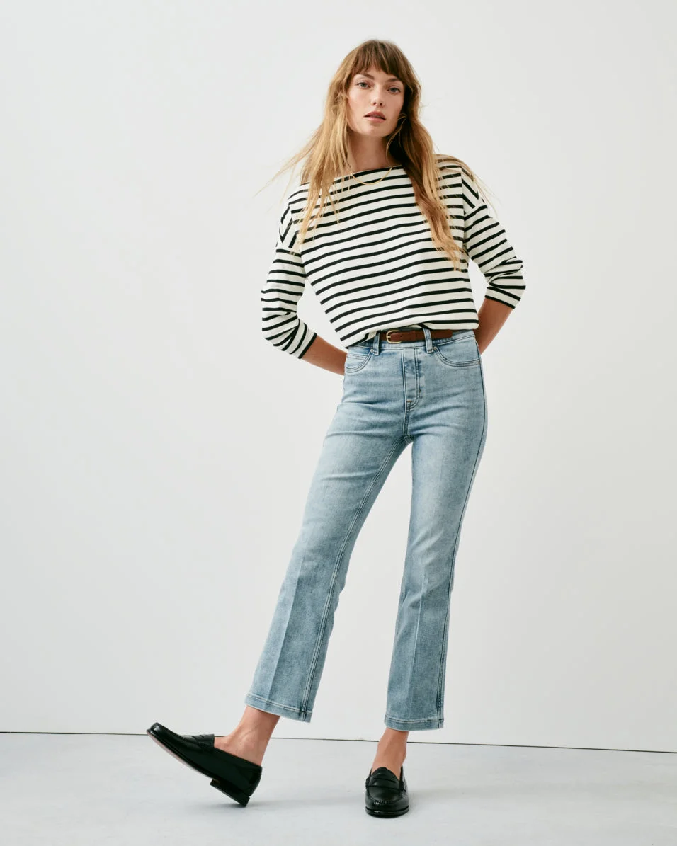 Image of Spanx Women's SPANXshape EveryWear Kick Flare Jeans, Indigo Sky
