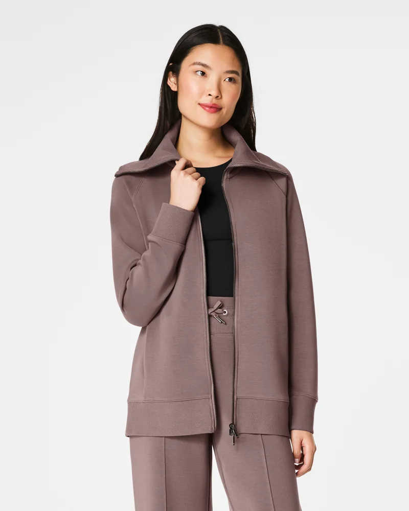 Image of Spanx Women's AirEssentials Luxe Full Zip Tunic Top