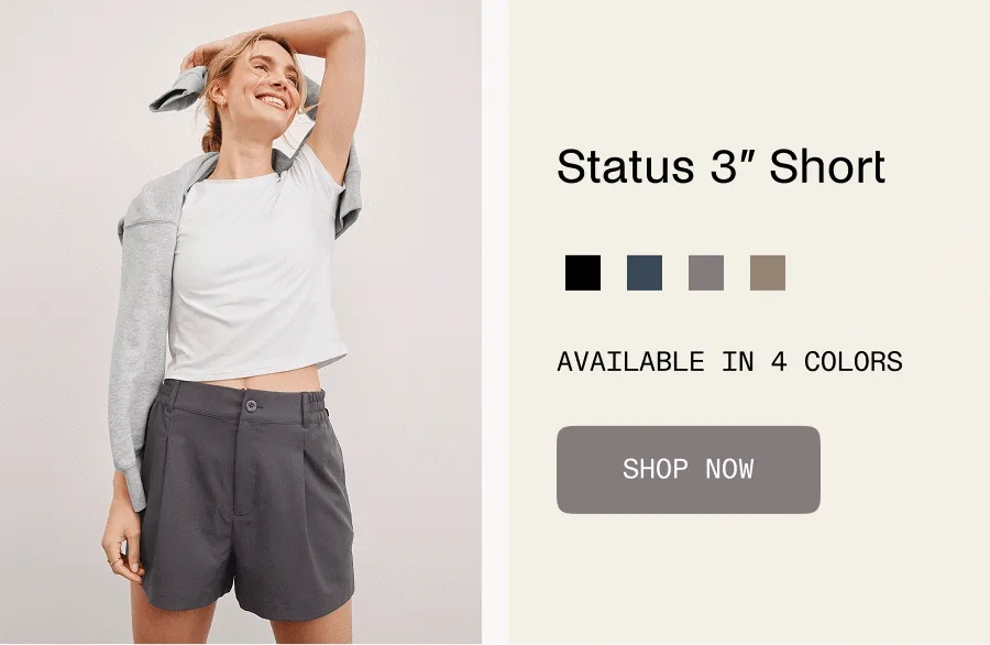 Status Shorts in Soft Umber