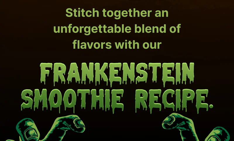 Stitch together an unforgettable blend of flavors with our Frankenstein Smoothie Recipe.