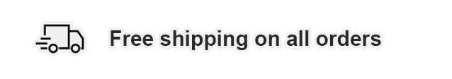 Free shipping on all orders