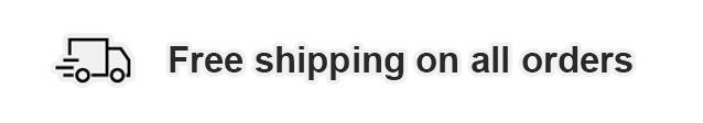 Free shipping on all orders