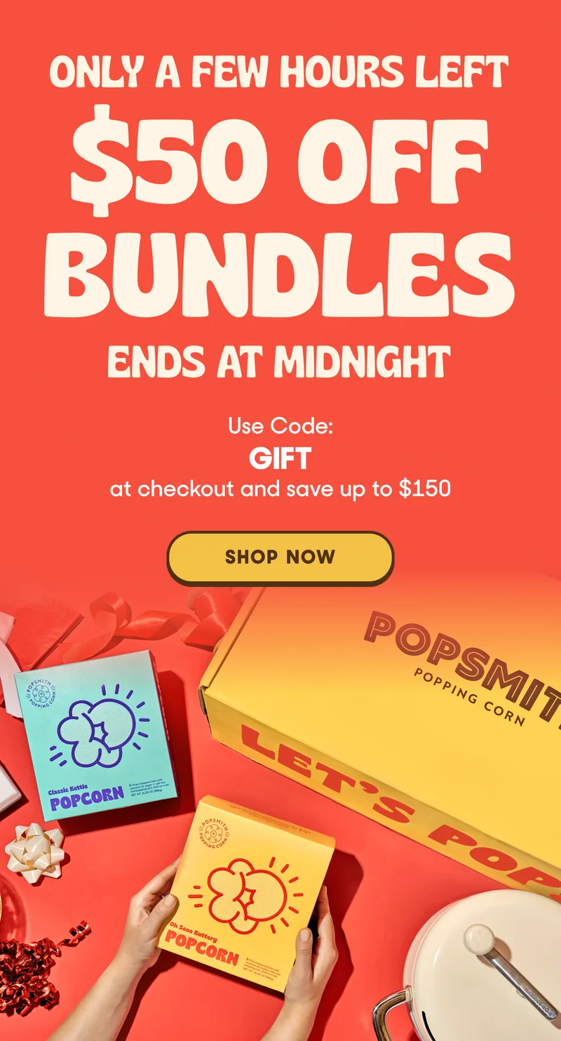 ONLY A FEW HOURS LEFT $50 off bundles  ends at midnight Use Code: GIFT at checkout and save up to $150 SHOP NOW