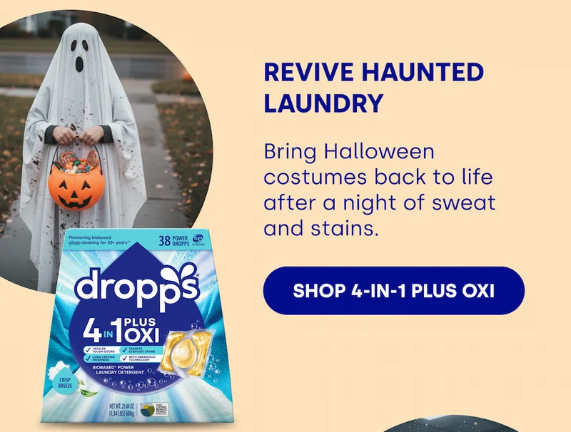 Revive Haunted Laundry Bring Halloween costumes back to life after a night of sweat and stains. SHOP 4-IN-1 PLUS OXI
