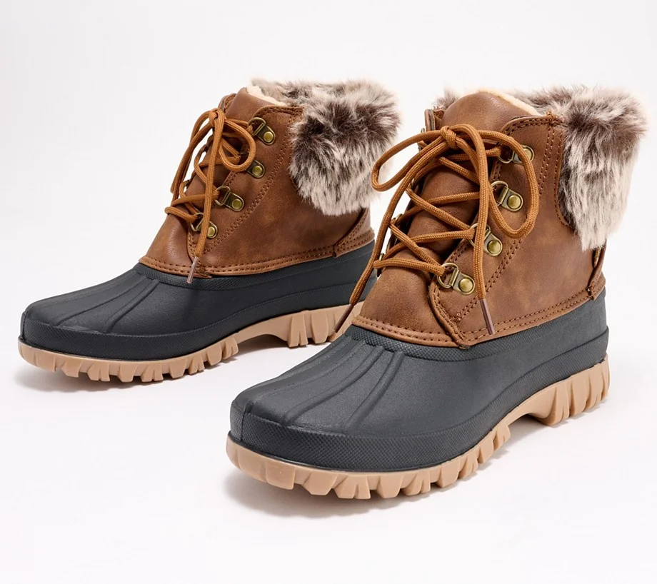 Lamo Lined Lace-Up Winter Boots - Brielle
