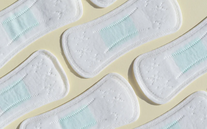 A handful of fresh pads on a blank background