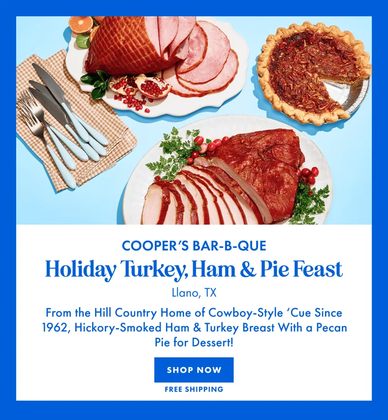 Cooper's Bar-B-Que Holiday Feast Cooper's Bar-B-Que Holiday Feast