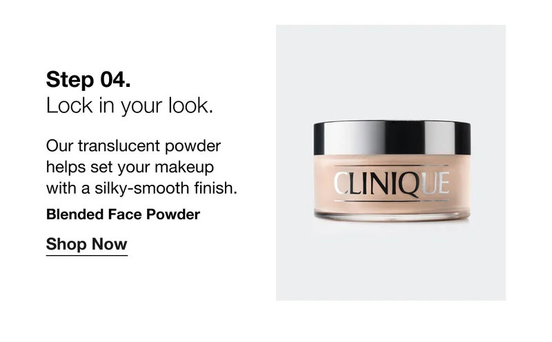 Step 04. | Lock in your look. | Our translucent powder helps set your makeup  with a silky-smooth finish. Blended Face Powder | Shop Now