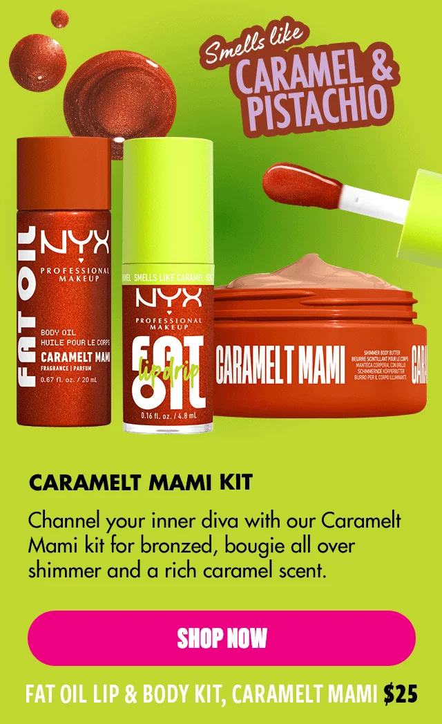 FAT OIL LIP & BODY KIT, CARAMELT MAMI $25