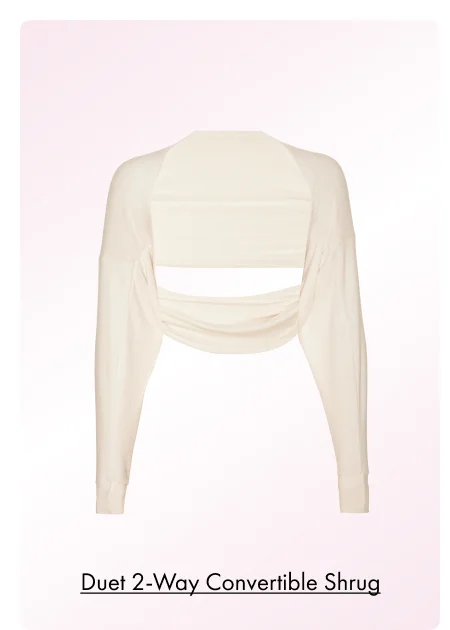Duet 2-Way Convertible Shrug in Fresh Snow