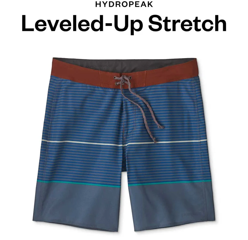 Hydropeak Boardshorts. Leveled up stretch.