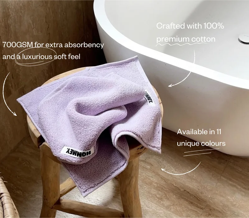 700GSM for extra absorbency and a luxurious soft feel