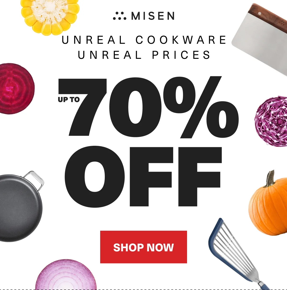 Misen. Unreal cookware unreal prices. Up to 70% off. Shop Now.