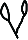 a geometric sprig of a plant