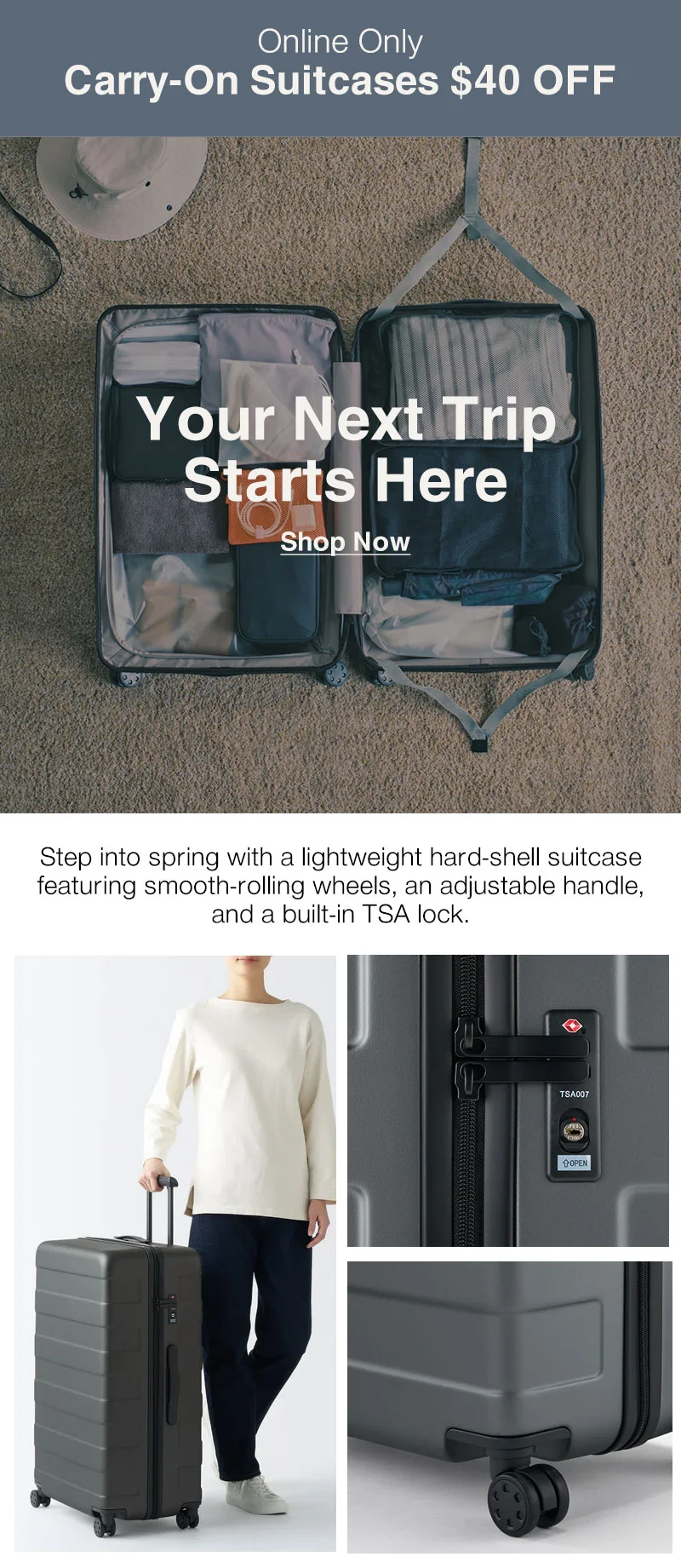 Shop Carry-On Suitcase Sale