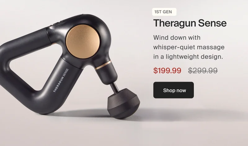 1st gen Theragun Sense | Wind down with whisper-quiet massage in lightweight design | $199 | Shop now