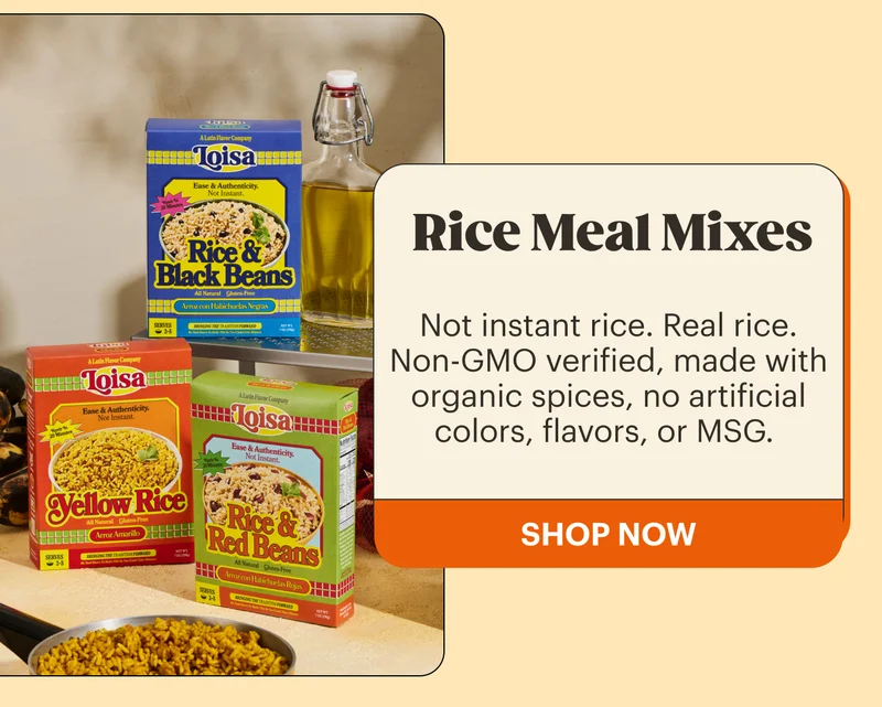Rice Meal Mixes: Not instant rice. Real rice. Non-GMO verified, made with organic spices, no artificial colors, flavors, or MSG. SHOP NOW
