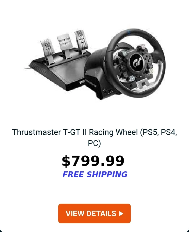 Thrustmaster T-GT II Racing Wheel (PS5, PS4, PC)