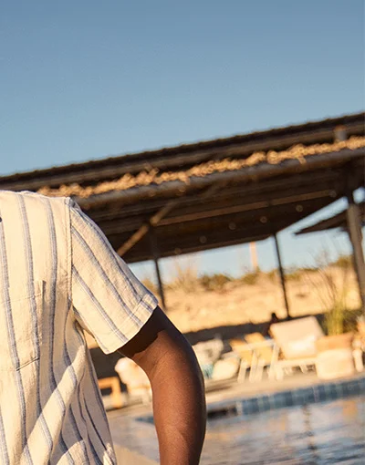 Stretch Selvage Short Sleeve Shirt