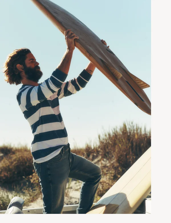 Long Sleeve Indigo Tee
