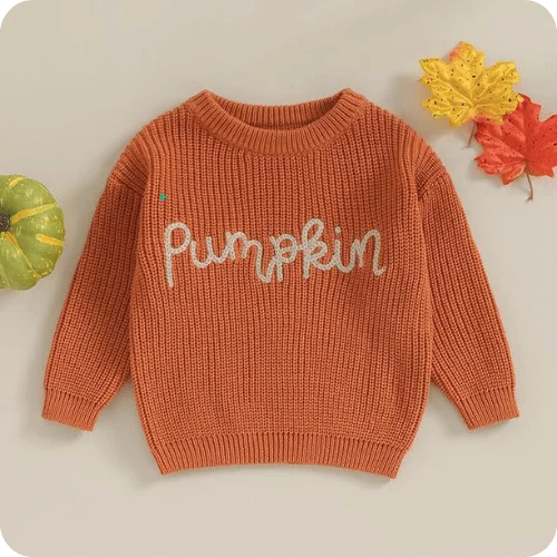 Karwuiio Toddler Pumpkin Sweater Karwuiio Toddler Pumpkin Sweater