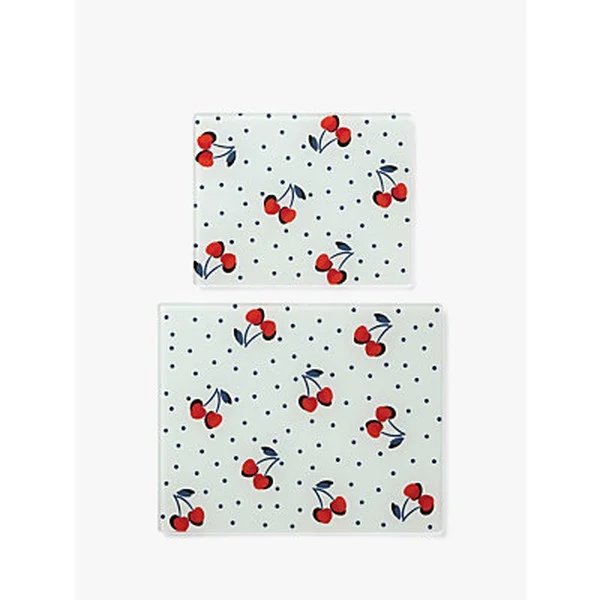 Vintage Cherry Dot Prep Board Set