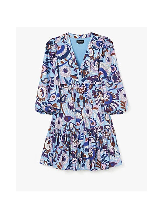 Autumn Paisley Twill Dress