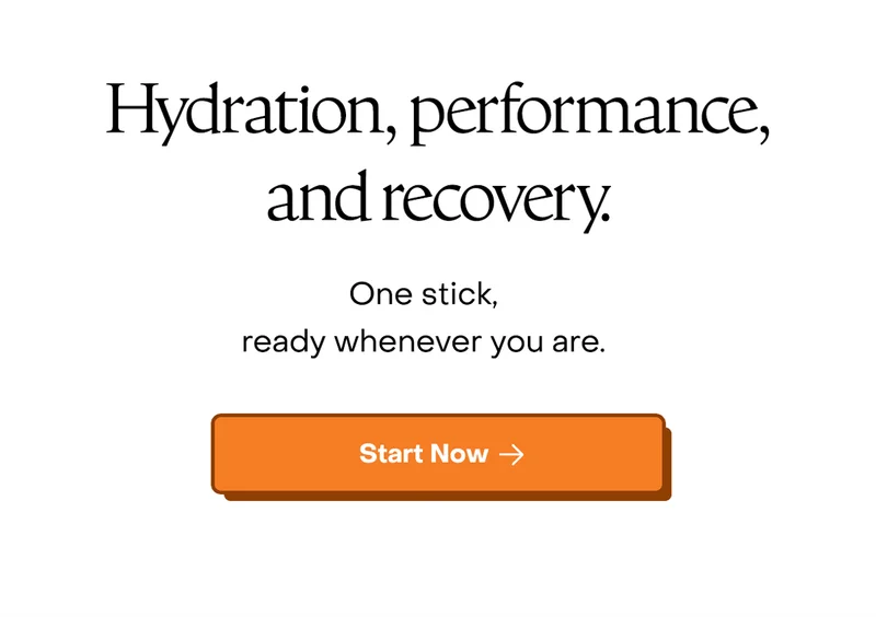 Hydration, performance, and recovery. One stick, ready whenever you are. Start now.