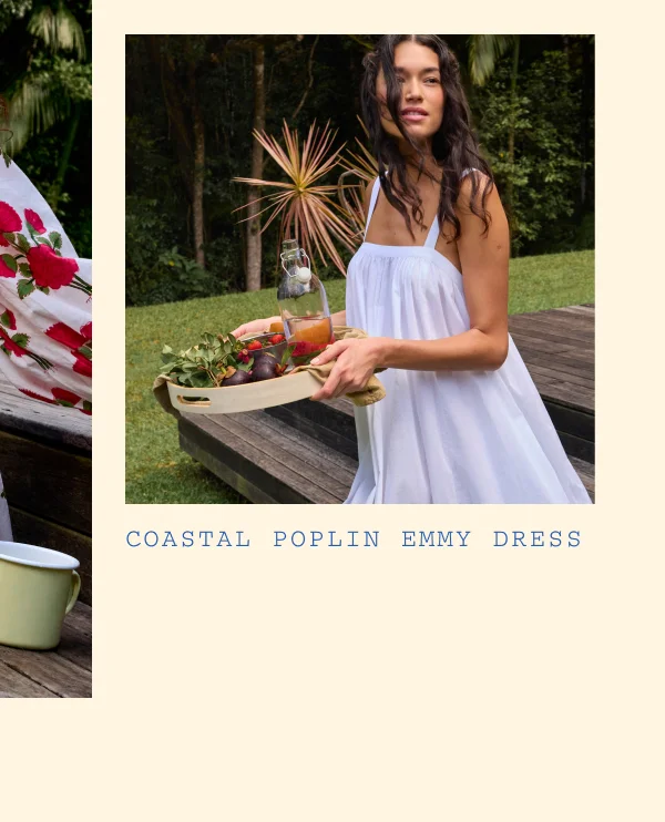 Coastal Poplin Emmy Dress