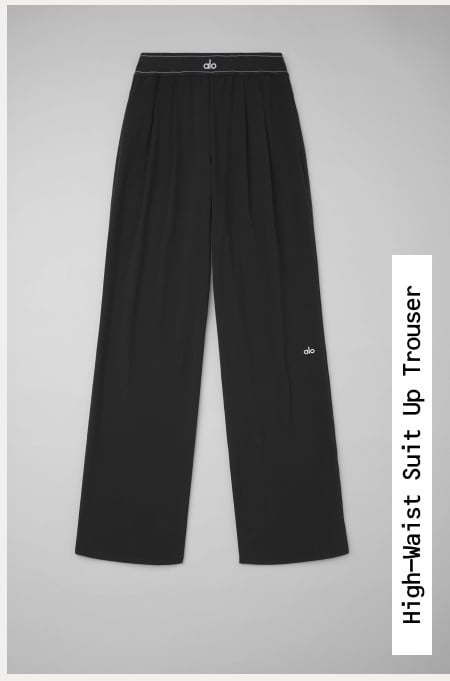 HIGH-WAIST SUIT UP TROUSER