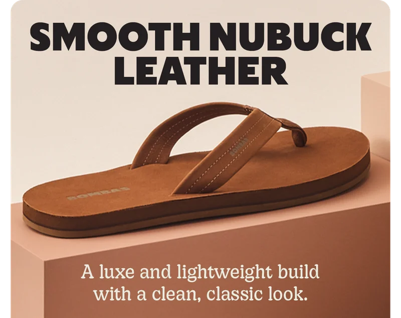 SMOOTH NUBUCK LEATHER | A luxe and lightweight build with a clean, classic look.