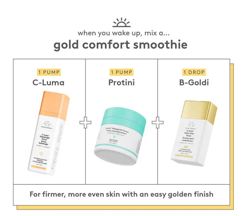 Gold Comfort smoothie for firmer, more even skin with an easy golden finish