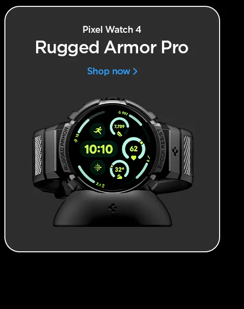 Shop Pixel Watch 4 Rugged Armor Pro case and watch band