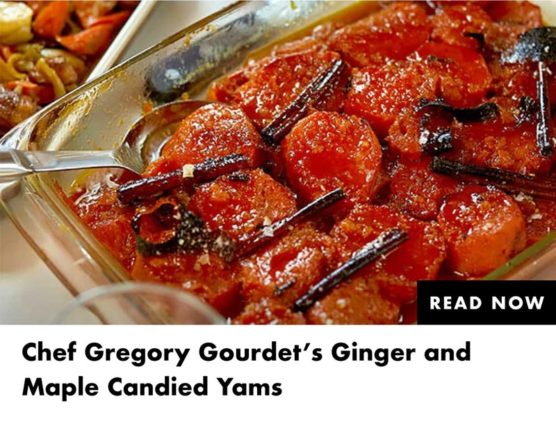 Chef Gregory Gourdet's Ginger and Maple Candied Yams