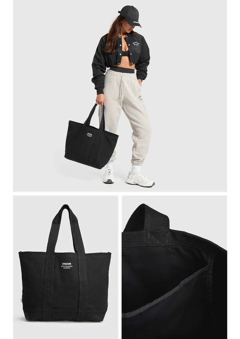 TACTICAL CANVAS TOTE BAG - Black.