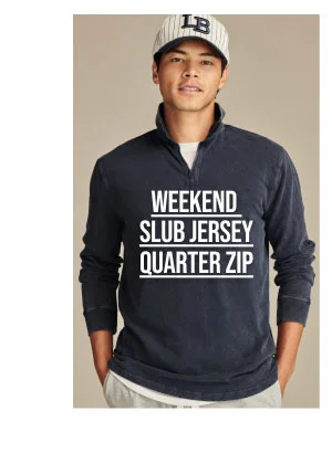 Weekend Slub Jersey Quarter Zip