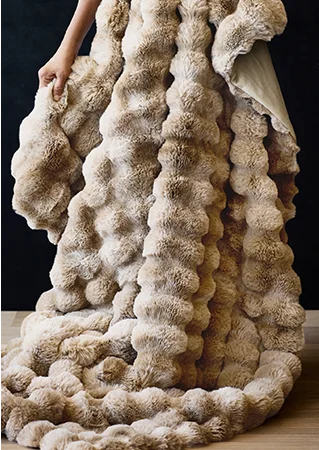 Faux Fur Throw Blankets