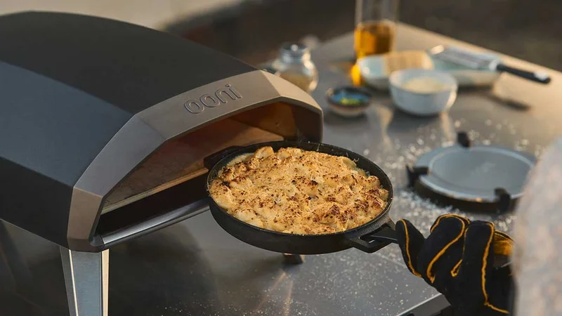 Ooni Koda 2 making cast iron meals.