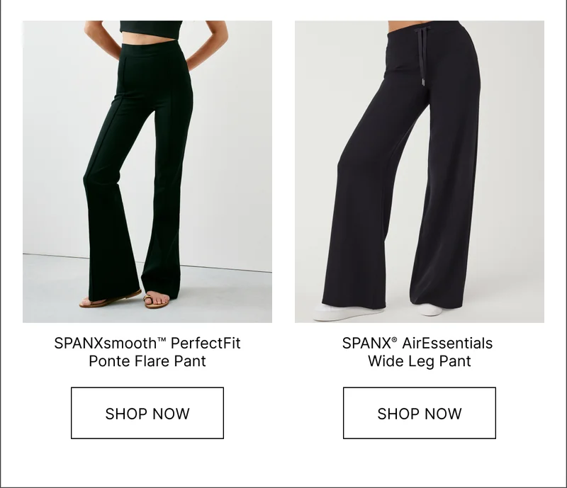 PONTE FLARE PANT & AIRESSENTIALS WIDE LEG PANT