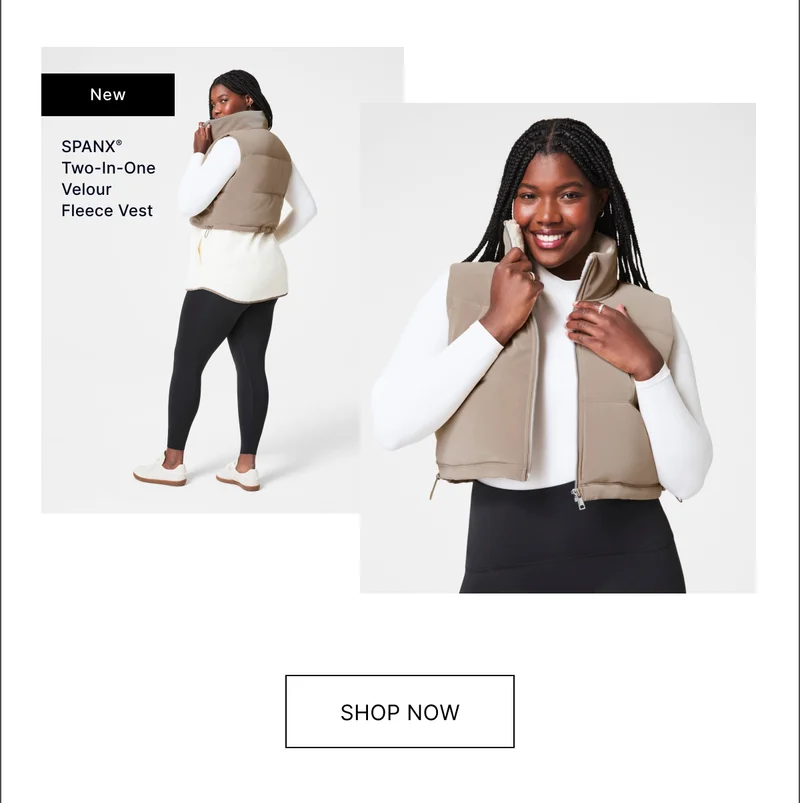 TWO-IN-ONE VELOUR FLEECE VEST