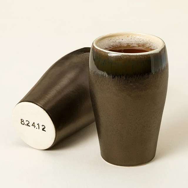 Personalized Bronze Ceramic Pint