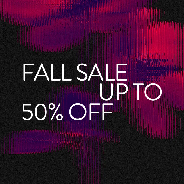 Fall Sale: up to 50% off.