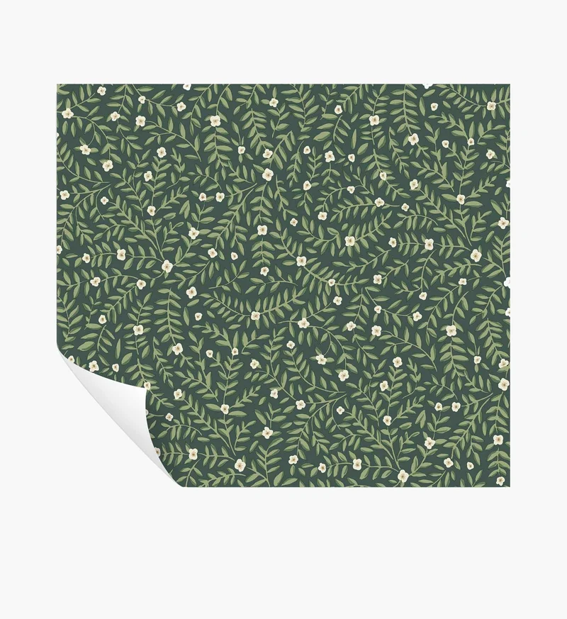 Image of Elodie Peel & Stick Wallpaper - Emerald