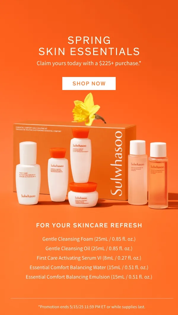 6-piece gift with $225+ purchase